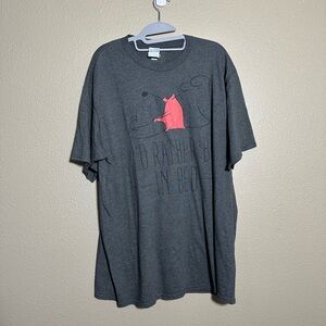 Disney Dark Gray Men's Tee with Pooh Bear